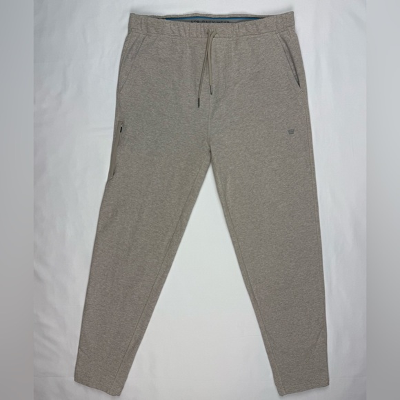Mack Weldon Other - Mack Weldon Mens Ace Sweatpants Sz Large Heathered Beige Tapered B3